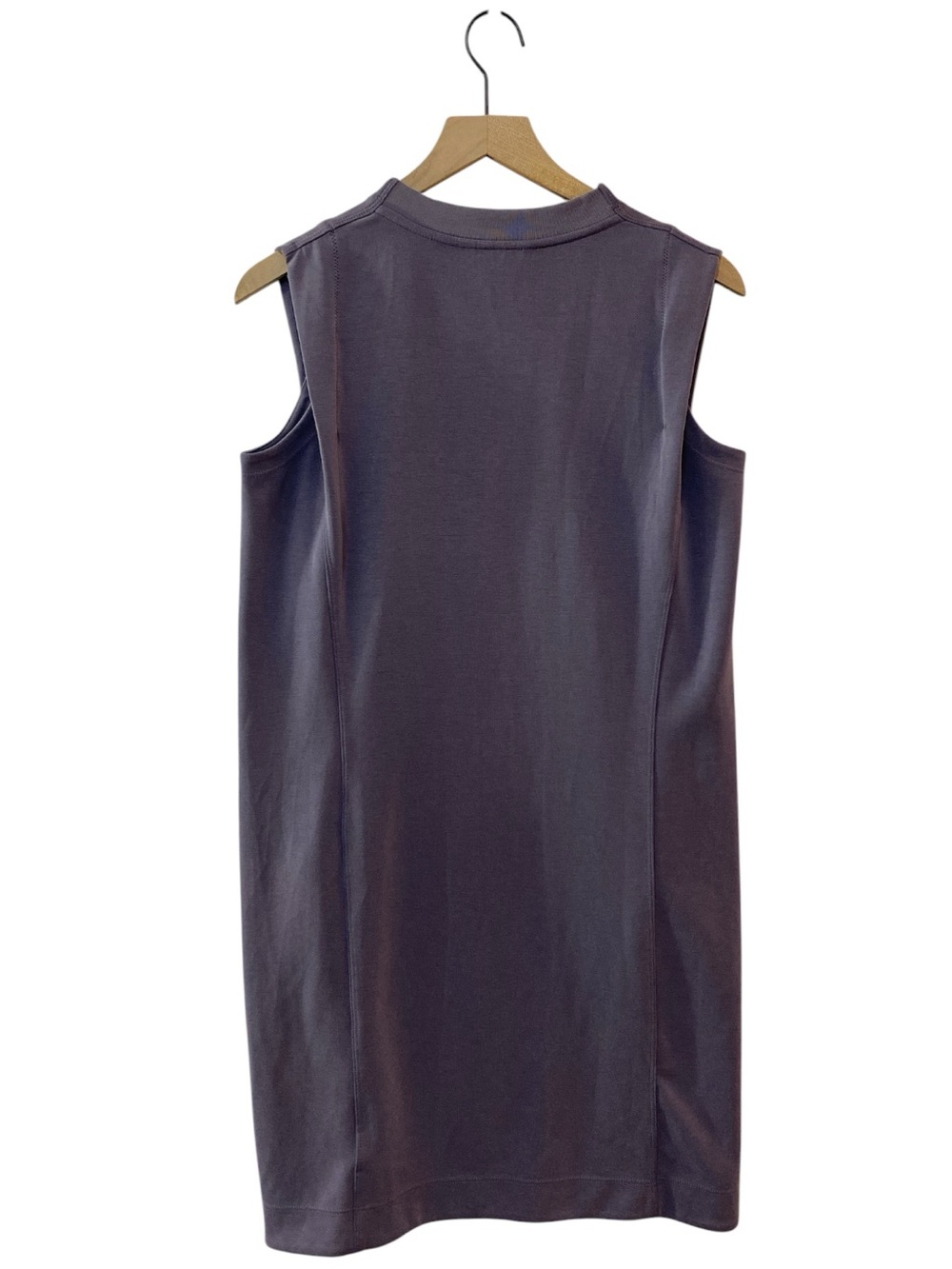 Athleta Sleeveless Jersey Shift Dress Size XS Purple Stretch Comfy Casual - Picture 2 of 10